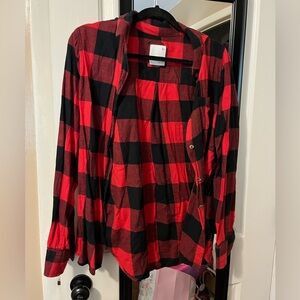 So by Kohls Red and Black Flannel